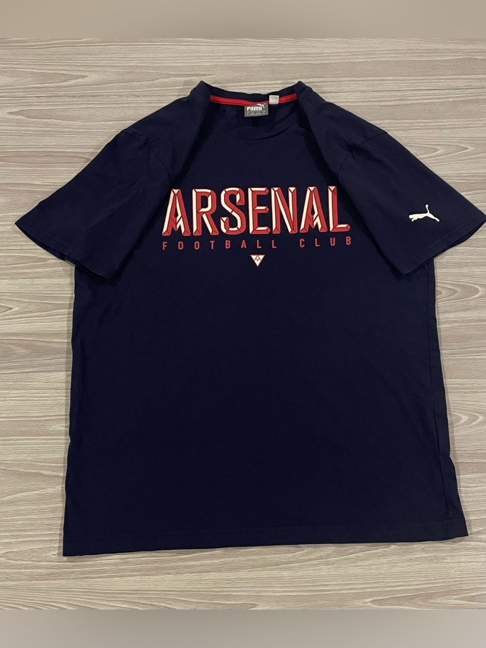 Puma Arsenal FC T-Shirt Soccer Football Sportswear Logo Graphic Men’s Size Large